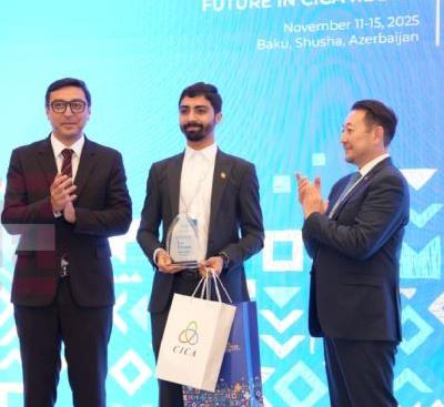 İran nümayəndəsi Bakıda keçirilən CICA Gənclər Şurasının 8-ci iclasında birinci yerə layiq görülüb