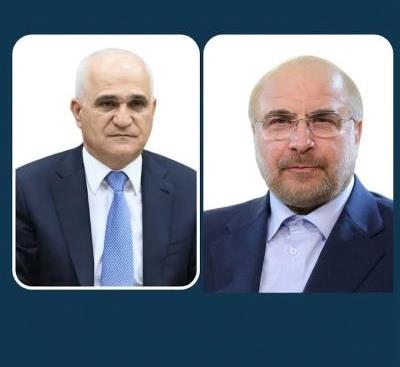 İran İslam Şurası Məclisinin sədrinin Azərbaycan Baş nazirinin müavini ilə Tehranda görüşü